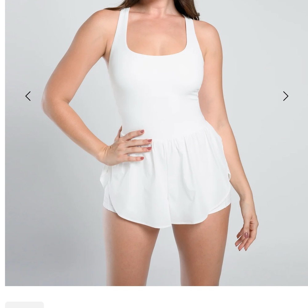 White Sleeveless Romper